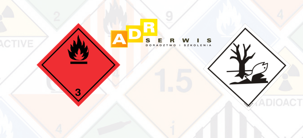 Nalepka nr 3 ADR, znak zagrażający środowisku